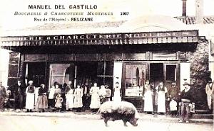 1561- Relizane - Boucherie-Charcuterie Del Castillo - 1907